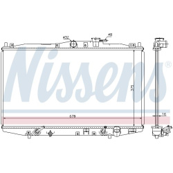 Aušinimo radiatorius
                                NISSENS                                                63345, NISSENS, 