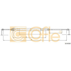 trosas, stovėjimo stabdys
                                COFLE                                                10.4520, Nenu
