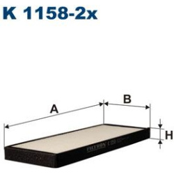 filtras, salono oras
                                FILTRON                                K1158-2X, Nenurodytas gamintojas,