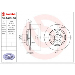 stabdžių diskas (1vnt) PRIME LINE
                                BREMBO                                                08.
