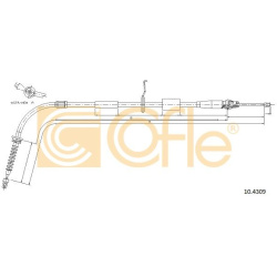 trosas, stovėjimo stabdys
                                COFLE                                                10.4309, Nenu