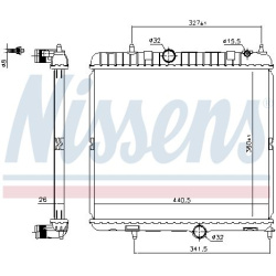 Aušinimo radiatorius
                                NISSENS                                                636028, NISSENS,