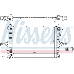 Aušinimo radiatorius
                                NISSENS                                                65552A, NISSENS,