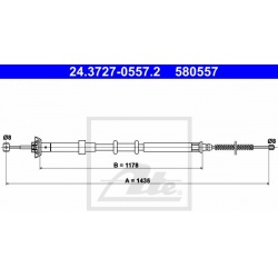 trosas, stovėjimo stabdys
                                ATE                                                24.3727-0557.2,