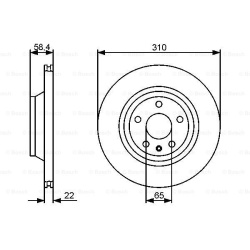 stabdžių diskas (1vnt)
                                BOSCH                                                0986479466, BOS