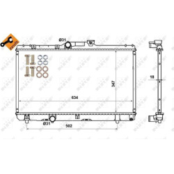 Aušinimo radiatorius
                                NRF                                                507594, NRF, 507594,