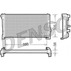 Aušinimo radiatorius
DENSO DRM13010, DENSO, D