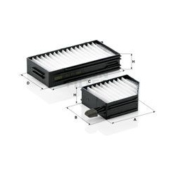 filtras, salono oras
                                MANN-FILTER                                                CU21002-2, MA