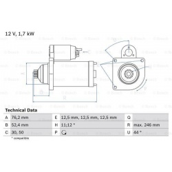 Starteris
                                BOSCH                                                0986024100, BOSCH, 0986024100,