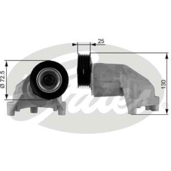 diržo įtempiklis, V formos rumbuotas diržas DriveAlign™
                                GATES                           