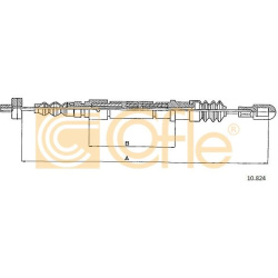trosas, stovėjimo stabdys
                                COFLE                                                10.824, Nenur