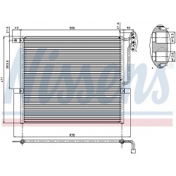 kondensatorius, oro kondicionierius ** FIRST FIT **
                                NISSENS                                  