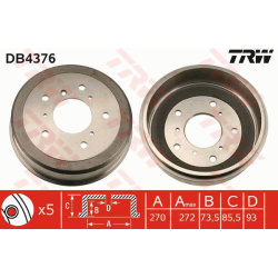 stabdžių būgnas
                                TRW                                                DB4376, TRW, DB4376, au