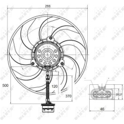ventiliatorius, radiatoriaus
                                NRF                                                47373, NRF, 4