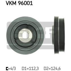 skriemulys, alkūninis velenas
                                SKF                                                VKM 96001, 