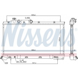 Aušinimo radiatorius
                                NISSENS                                                67743, NISSENS, 