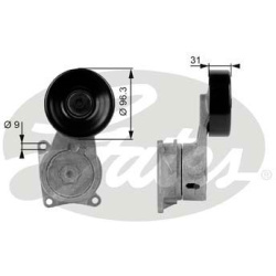 diržo įtempiklis, V formos rumbuotas diržas DriveAlign™
GATES