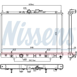 Aušinimo radiatorius
                                NISSENS                                                628986, NISSENS,