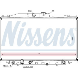 Aušinimo radiatorius
                                NISSENS                                                68112, NISSENS, 