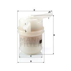 kuro filtras
                                MANN-FILTER                                                WK44/6, MANN-FILTER, 