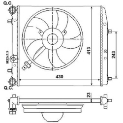 Aušinimo radiatorius
                                NRF                                                53021, NRF, 53021, a