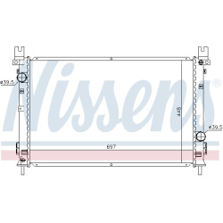 Aušinimo radiatorius
                                NISSENS                                                61028, NISSENS, 