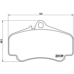 Stabdžių trinkelių rinkinys, diskinis stabdys PRIME LINE
                                BREMBO                           