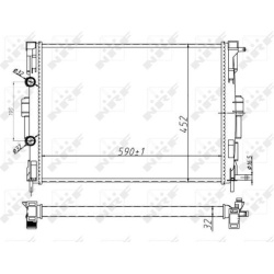 Aušinimo radiatorius
                                NRF                                                58329A, NRF, 58329A,