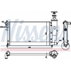 Aušinimo radiatorius
                                NISSENS                                61276, NISSENS, 61276, auto deta