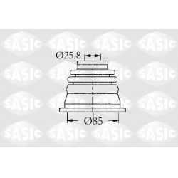 SASIC                                                4003458, Nenurodytas gamintojas, 4003458, auto detalė