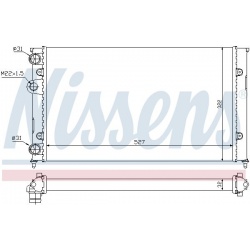 Aušinimo radiatorius
                                NISSENS                                                651871, NISSENS,