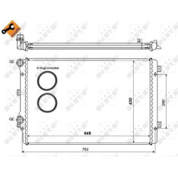 Aušinimo radiatorius
                                NRF                                                53816, NRF, 53816, a