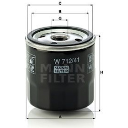 alyvos filtras
                                MANN-FILTER                                                W712/41, MANN-FILTE