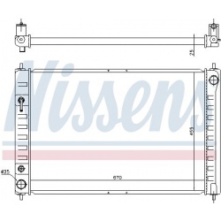 Aušinimo radiatorius
                                NISSENS                                                68743, NISSENS, 