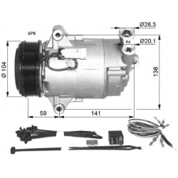 kompresorius, oro kondicionierius EASY FIT
                                NRF                                               