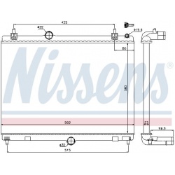Aušinimo radiatorius
                                NISSENS                                                636009, NISSENS,