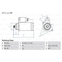 Starteris
                                BOSCH                                                0986025360, BOSCH, 0986025360,