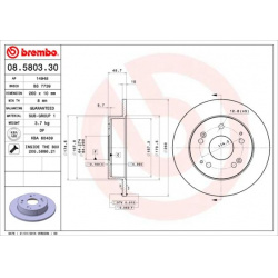 stabdžių diskas (1vnt) PRIME LINE
                                BREMBO                                                08.