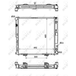 Aušinimo radiatorius
NRF 53872, NRF, 53872, a