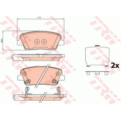 TRW GDB3624, TRW, GDB3624, auto detalė