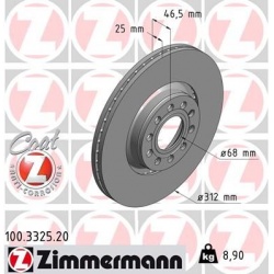 stabdžių diskas (1vnt) COAT Z
                                ZIMMERMANN                                100.3325.20, Nenuro