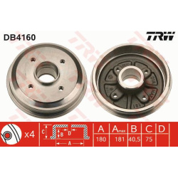 stabdžių būgnas
                                TRW                                                DB4160, TRW, DB4160, au