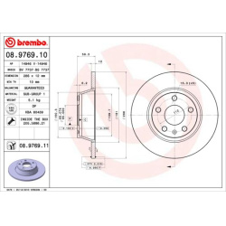 stabdžių diskas (1vnt) PRIME LINE
                                BREMBO                                                08.