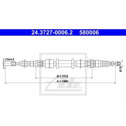 trosas, stovėjimo stabdys
                                ATE                                                24.3727-0006.2,