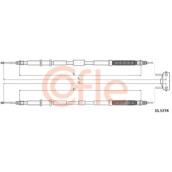 trosas, stovėjimo stabdys
                                COFLE                                                11.5774, Nenu