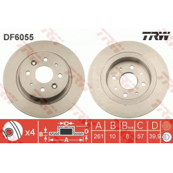 Stabdžių diskas
                                TRW                                                DF6055, TRW, DF6055, aut