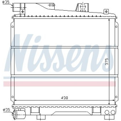 Aušinimo radiatorius
                                NISSENS                                60701, NISSENS, 60701, auto deta