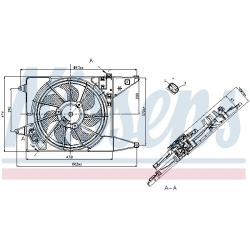 ventiliatorius, radiatoriaus
                                NISSENS                                85710, NISSENS, 85710, au