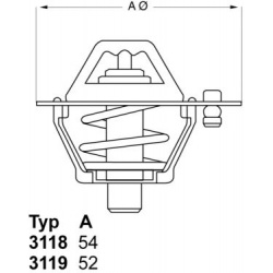 termostatas, aušinimo skystis
                                BorgWarner (Wahler)                                           