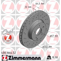 stabdžių diskas (1vnt) SPORT Z
                                ZIMMERMANN                                400.3664.52, Nenur